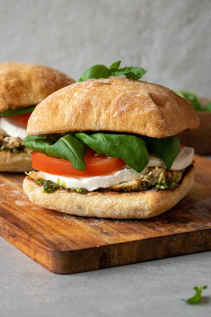 Caprese Garden Sandwiches